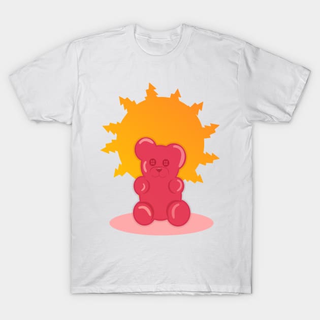 pink gummy bear T-Shirt by jaml-12